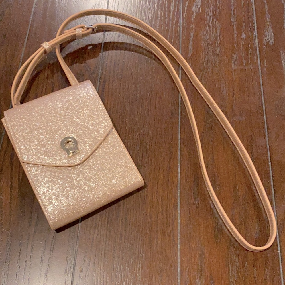 Small Rose Gold Crossbody bag NWOT